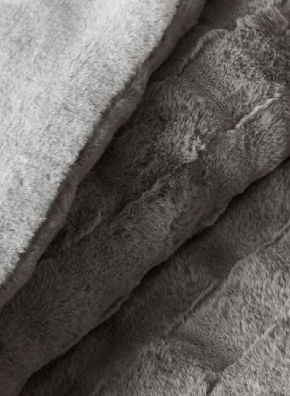 Frye Faux Rabbit Fur Comforter Set 3pc 930 GSM QUEEN, New homer